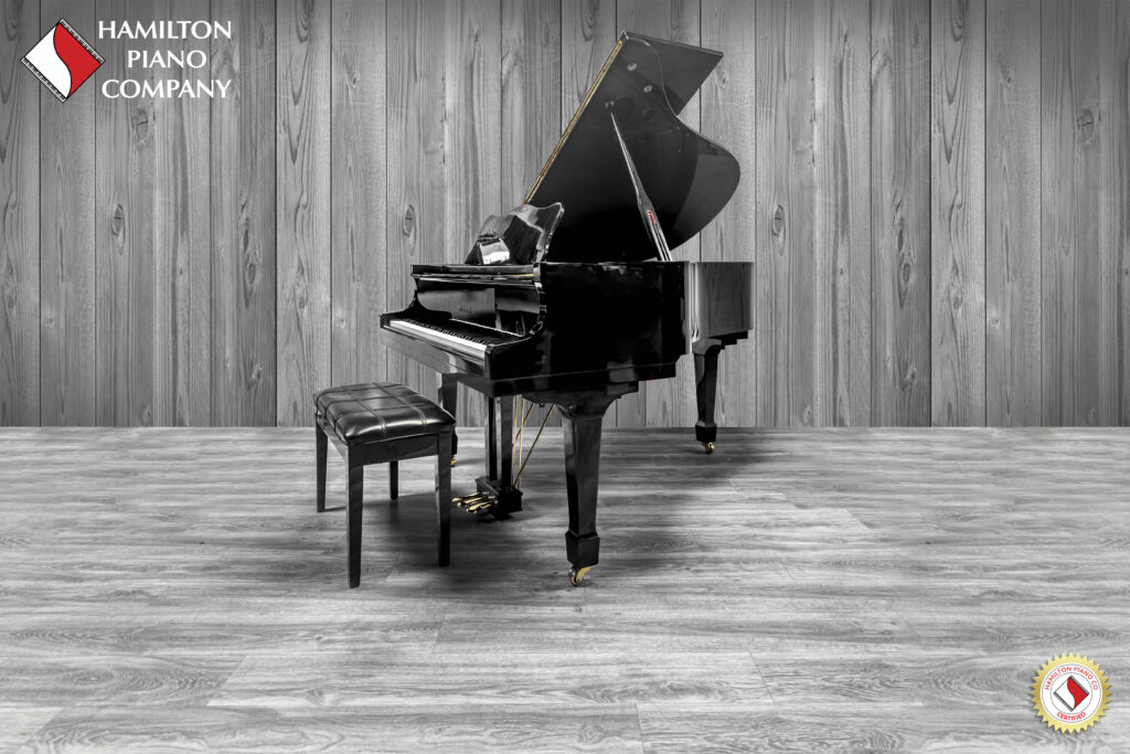 Black Binder & Sons Baby Grand Piano from Hamilton Piano Company in West Palm Beach