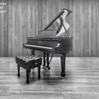 Steinway Model LBaby Grand Piano with custom carbon fiber and a qrs player system from Hamilton Piano Company in West Palm Beach