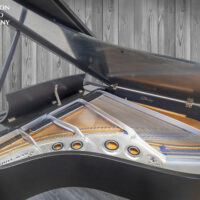 Steinway Model LBaby Grand Piano with custom carbon fiber and a qrs player system from Hamilton Piano Company in West Palm Beach