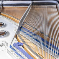 Steinway Model LBaby Grand Piano with custom carbon fiber and a qrs player system from Hamilton Piano Company in West Palm Beach