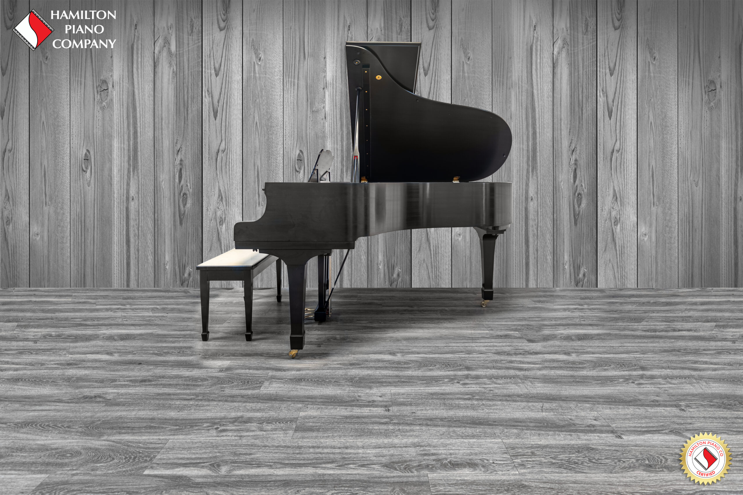 Satin Ebony Yamaha C3 Grand Piano for sale near me, Hamilton Piano co West Palm Beach