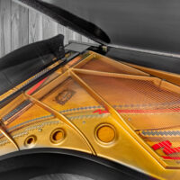 Satin Ebony Yamaha C3 Grand Piano for sale near me, Hamilton Piano co West Palm Beach