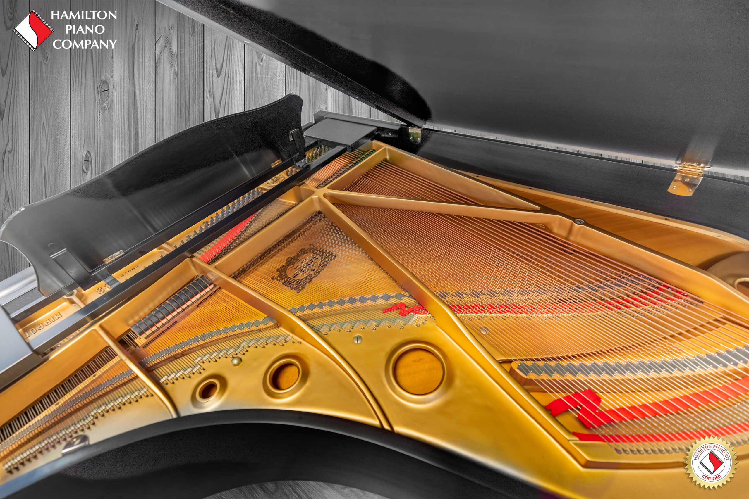 Satin Ebony Yamaha C3 Grand Piano for sale near me, Hamilton Piano co West Palm Beach