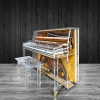 a custom built acrylic piano by hamilton piano company