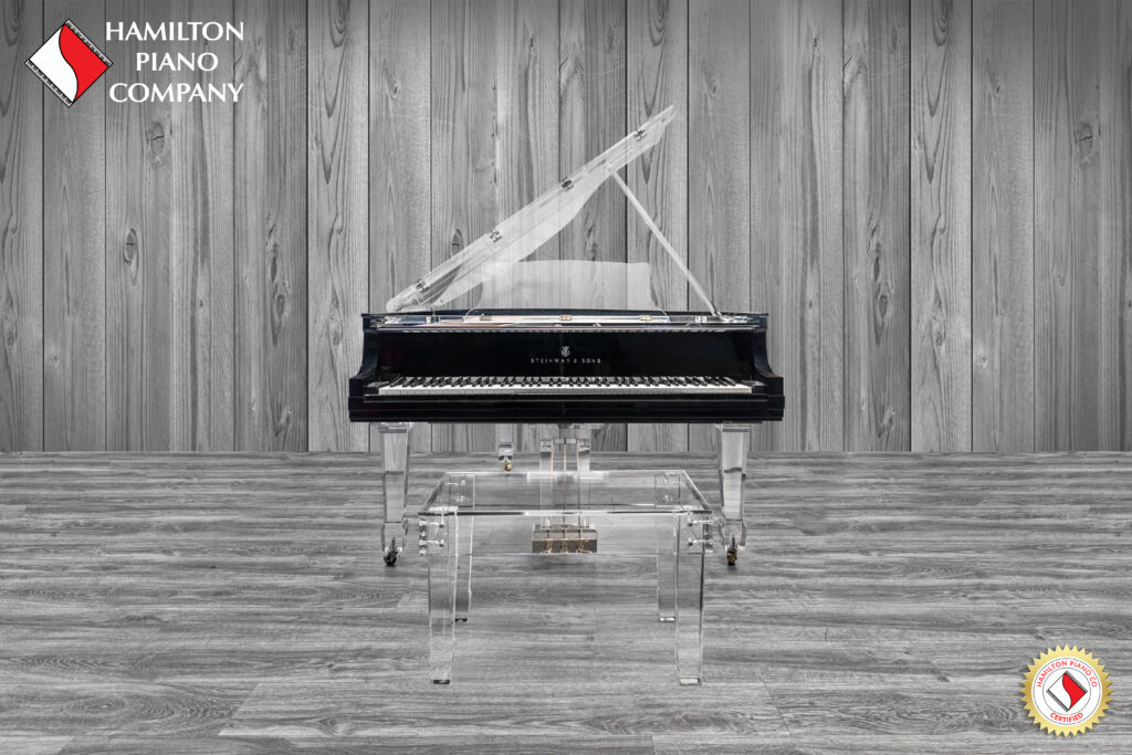 a custom built baby grand piano at hamilton piano company