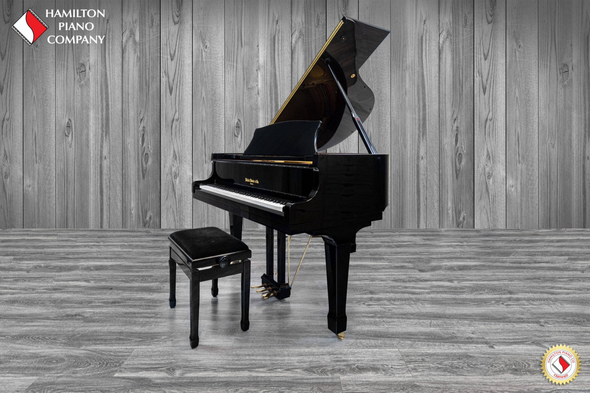 Hallet and davis baby grand piano