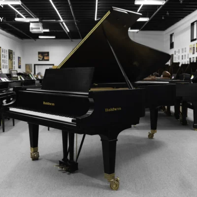 A 9ft Baldwin SD concert grand piano in hand-rubbed satin ebony finish