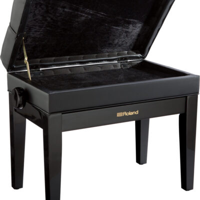 Roland RPB-500PE adjustable piano bench with storage compartment.