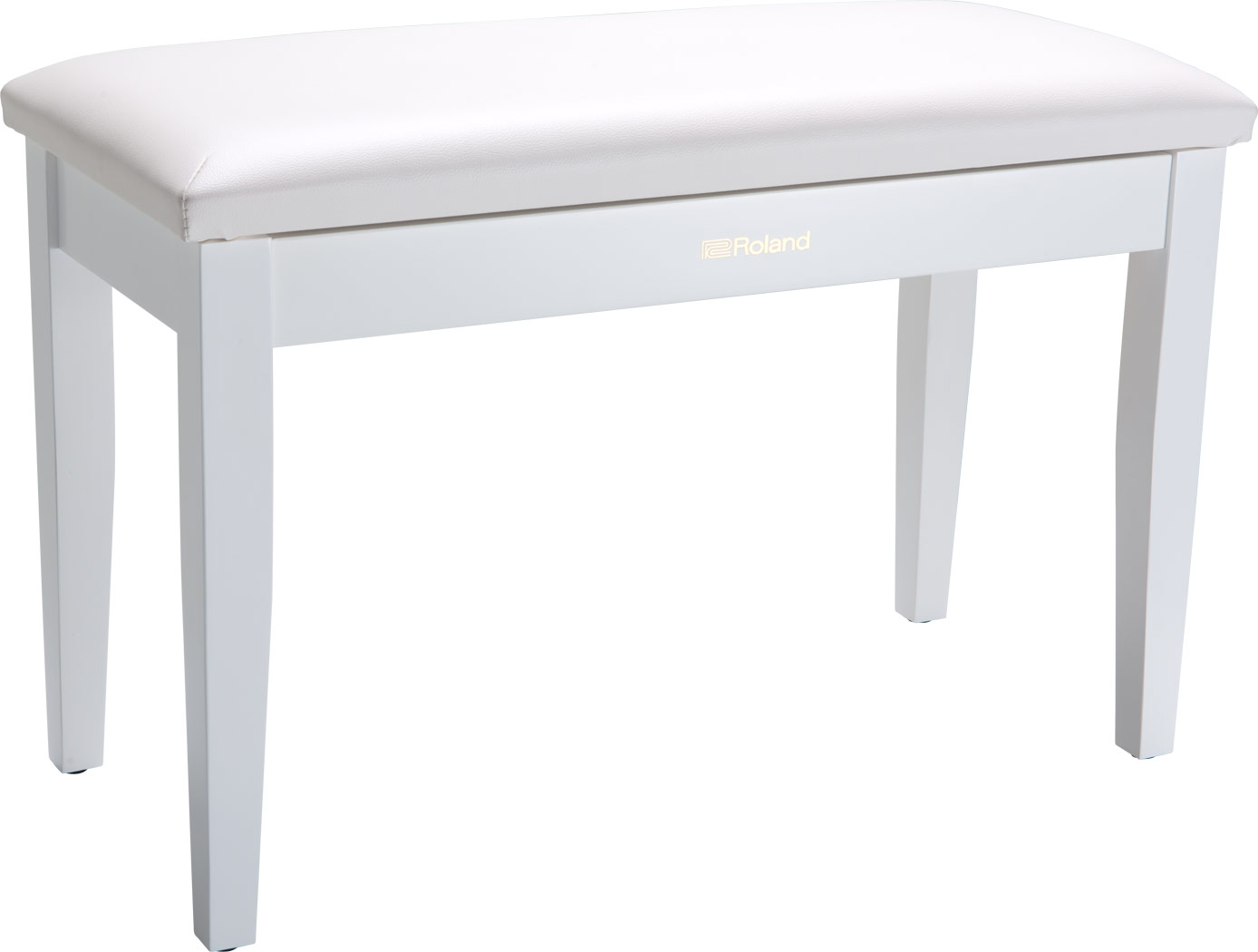Roland RPB-D100WH duet piano bench finished in satin white.