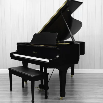Yamaha C3 Grand Piano in hand-rubbed satin ebony finish.