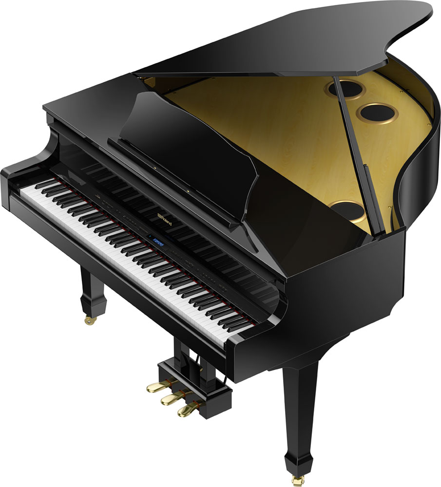 Roland GP609 digital baby grand piano in high polish ebony finish